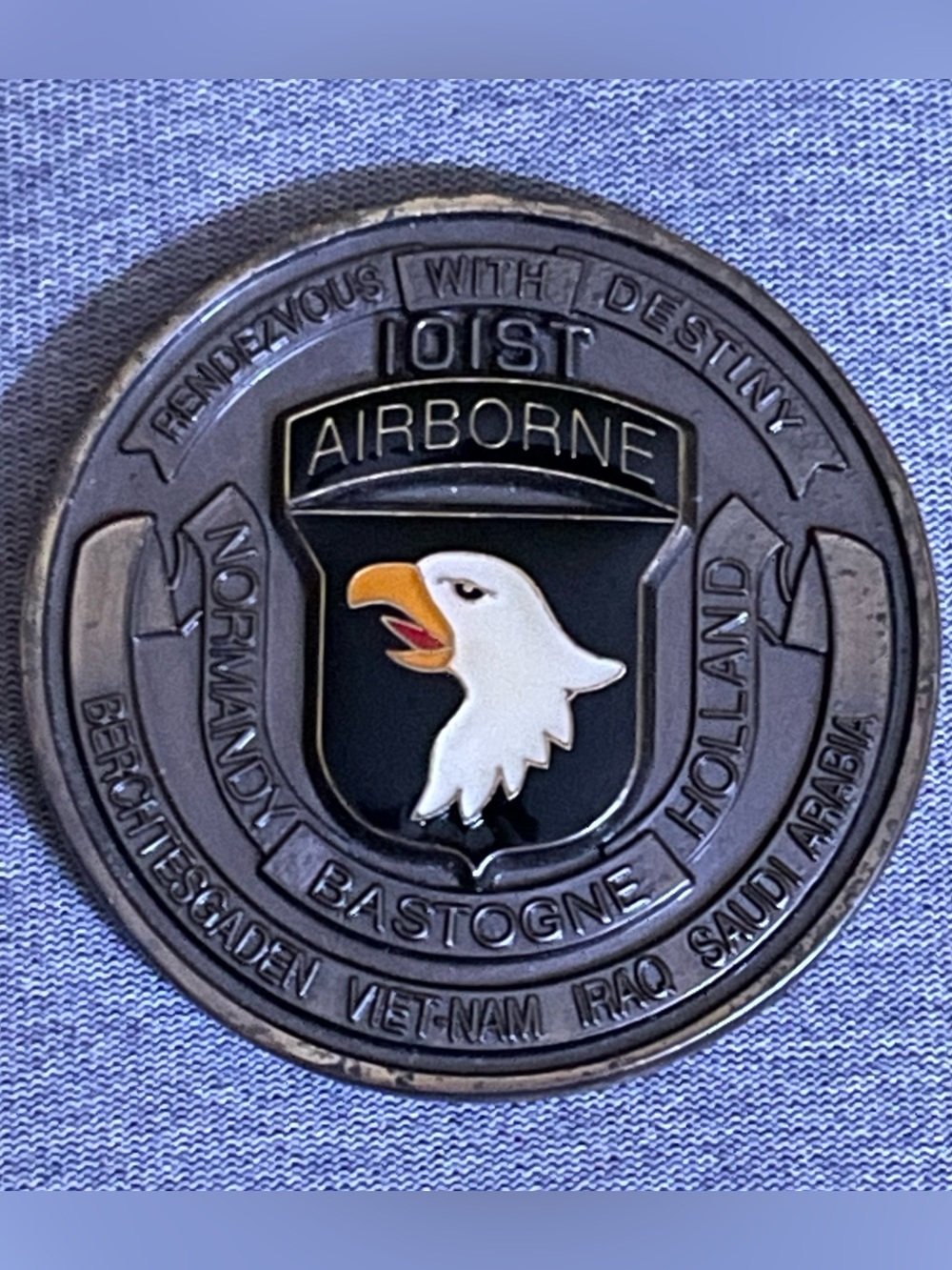 101st Airborne Division “Rendezvous with Destiny” Challenge Coin